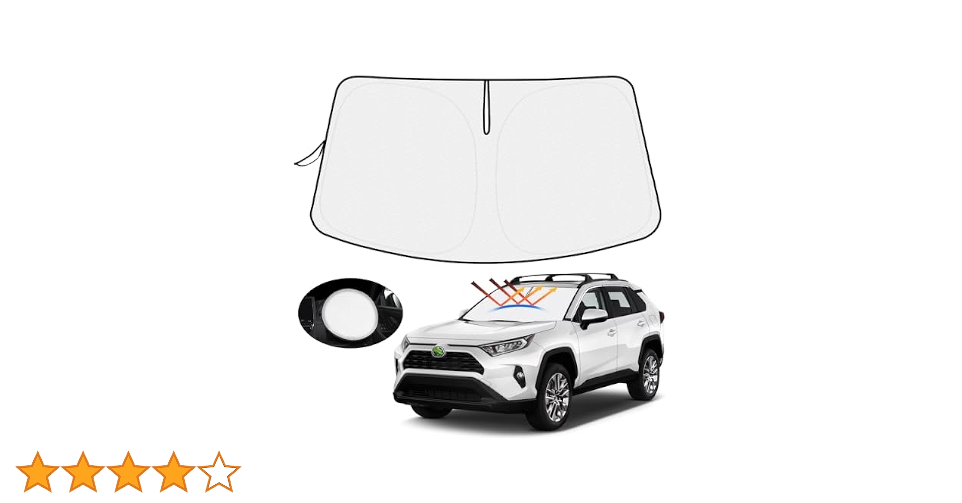 【kaaapさま専用】トヨタ純正 【TRD】 RAV4 フロントサンシェード TRD サンシェード RAV4 MXAA52 MXAA54 AXAH52 AXAH54 19/4